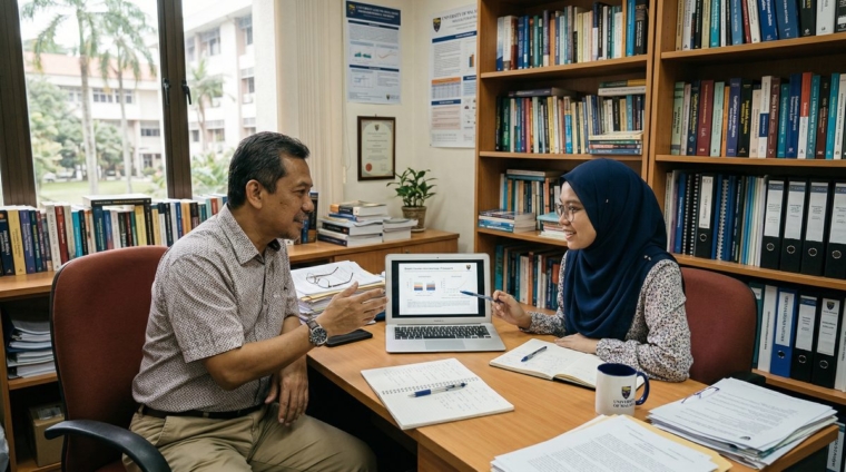 Postgraduate student choosing AI supervisor