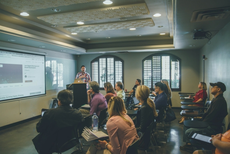 Employees taking part in a company-wide AI upskilling programme in Malaysia